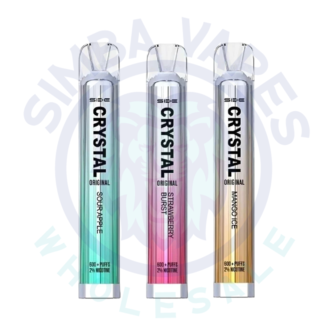 SKE Crystal Bar 600 Box of 10 Disposable Vape
