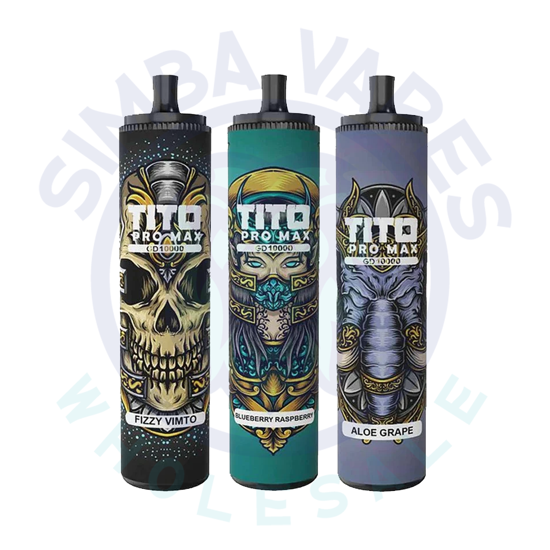 Tito Pro Max GD 10000 Box of 10 Disposable Vape