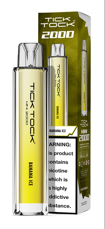 Tick Tock Mini 2000 Puffs Disposable Vape (Box of 10)