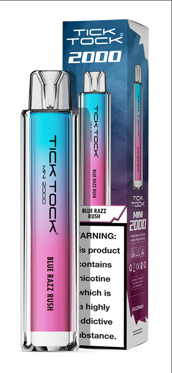 Tick Tock Mini 2000 Puffs Disposable Vape (Box of 10)