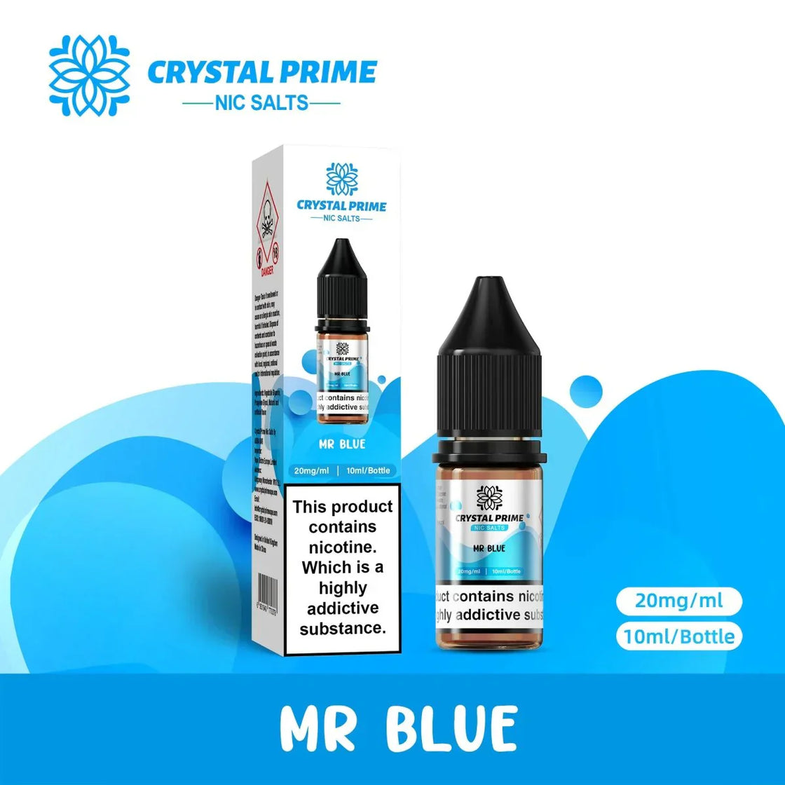 Crystal Prime Nic Salts by Aura Bar Box of 10