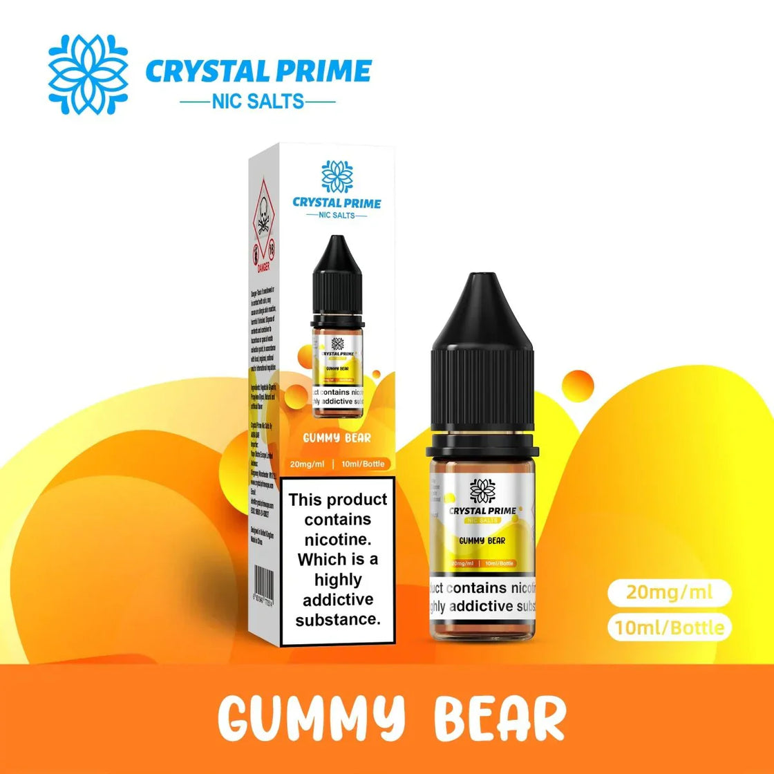 Crystal Prime Nic Salts by Aura Bar Box of 10