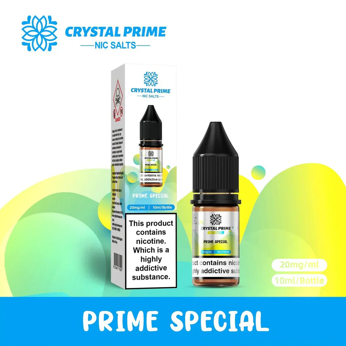 Crystal Prime Nic Salts by Aura Bar Box of 10