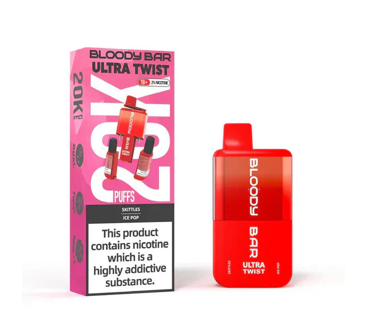 Bloody Bar Ultra Twist 20000 Box of 5 Disposable Vape