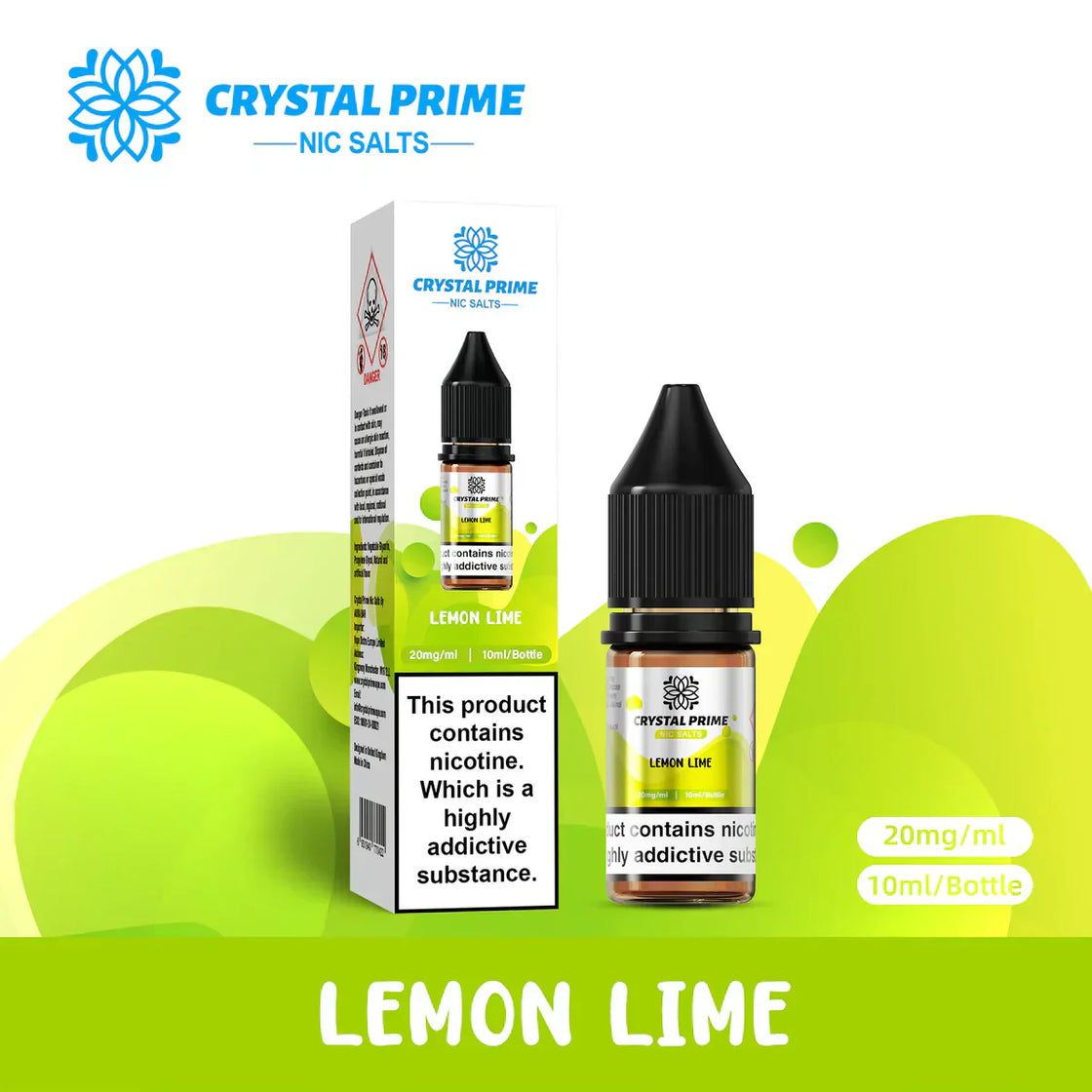 Crystal Prime Nic Salts by Aura Bar Box of 10