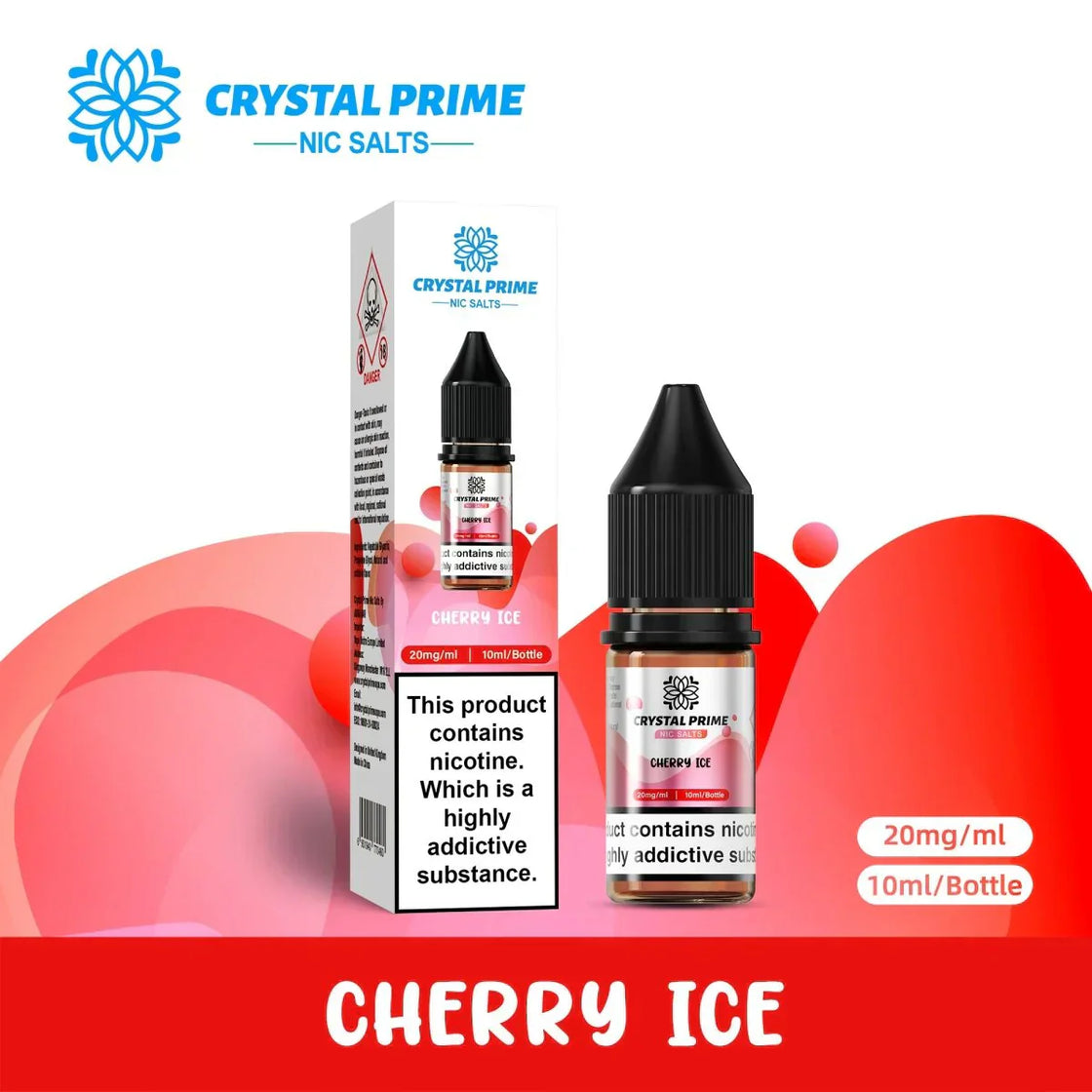 Crystal Prime Nic Salts by Aura Bar Box of 10