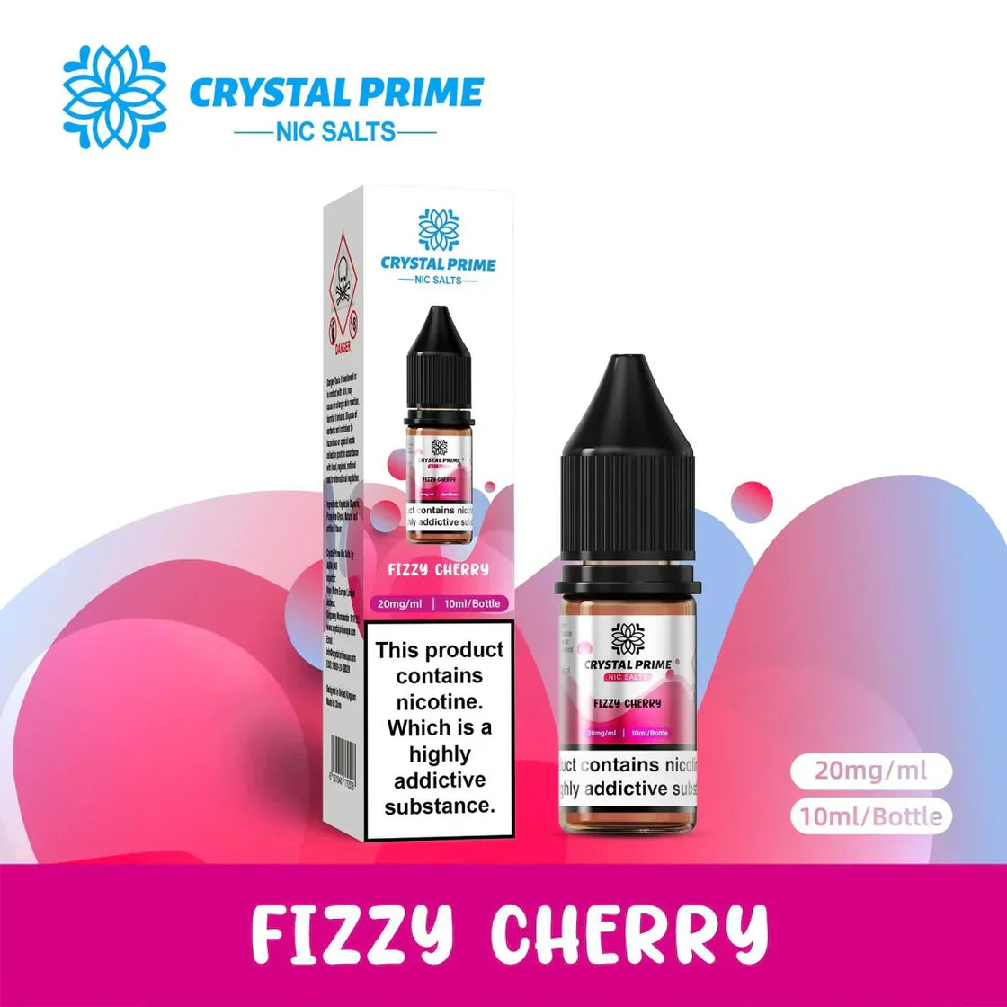 Crystal Prime Nic Salts by Aura Bar Box of 10