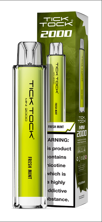 Tick Tock Mini 2000 Puffs Disposable Vape (Box of 10)
