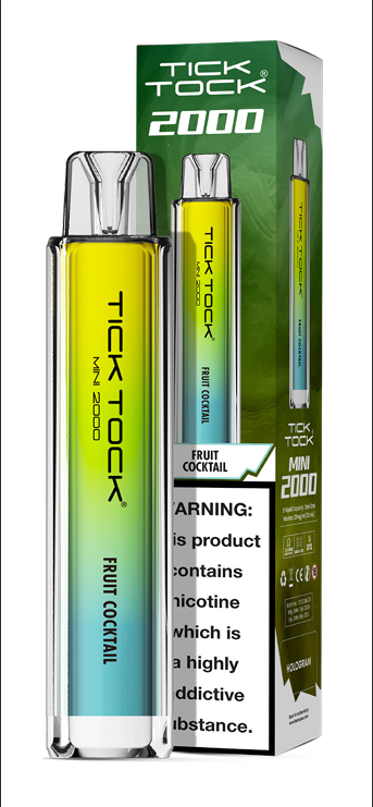 Tick Tock Mini 2000 Puffs Disposable Vape (Box of 10)