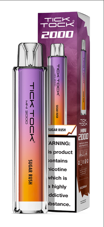Tick Tock Mini 2000 Puffs Disposable Vape (Box of 10)