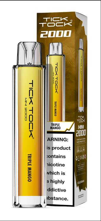 Tick Tock Mini 2000 Puffs Disposable Vape (Box of 10)