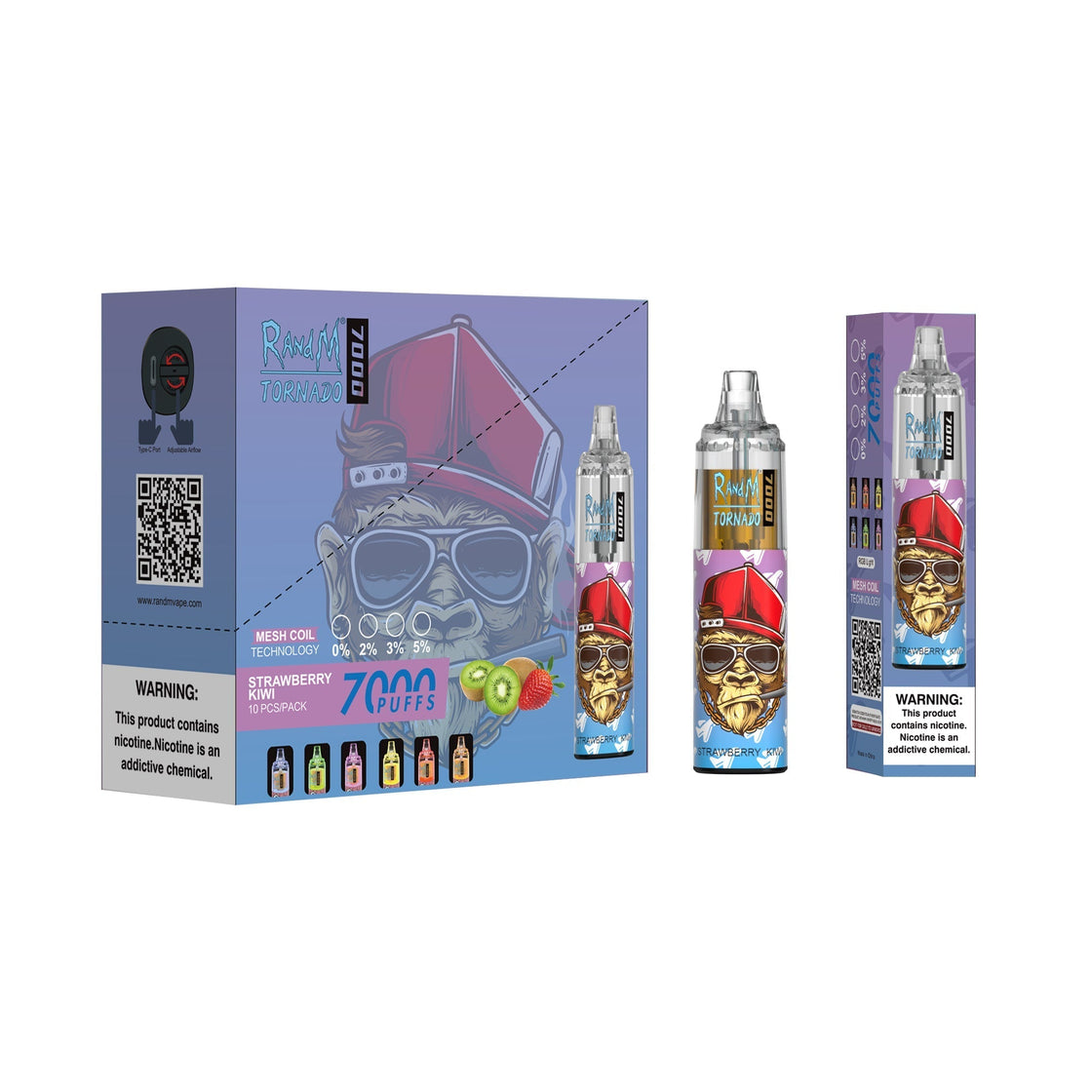 RAndM Tornado 7000 Box of 10 Disposable Vape