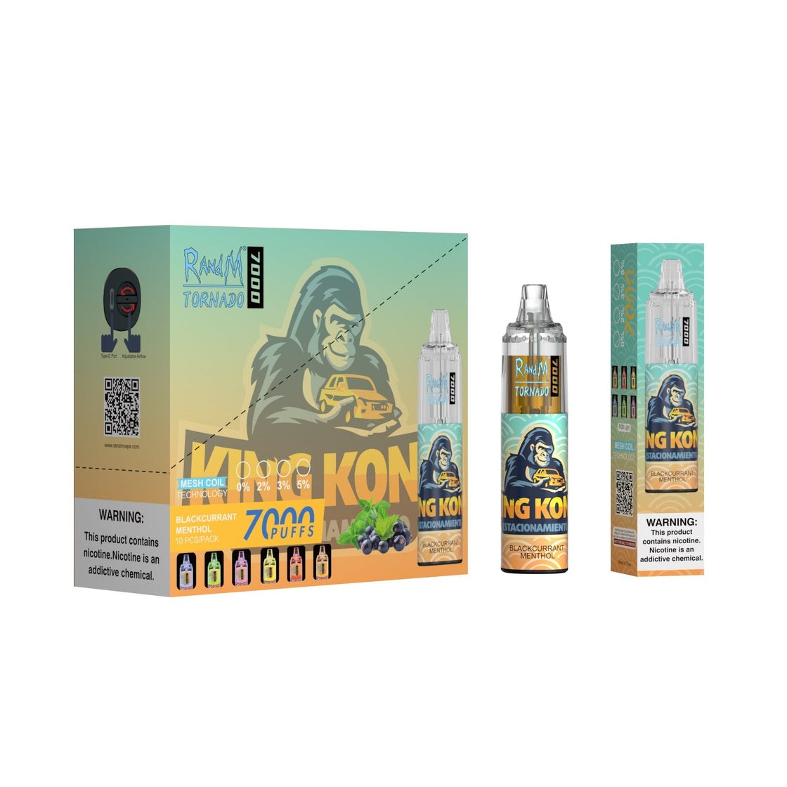 RAndM Tornado 7000 Box of 10 Disposable Vape