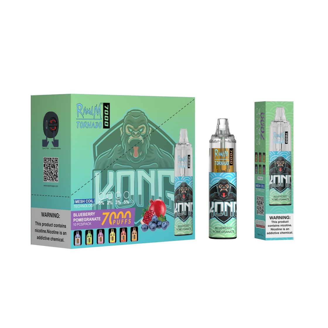 RAndM Tornado 7000 Box of 10 Disposable Vape