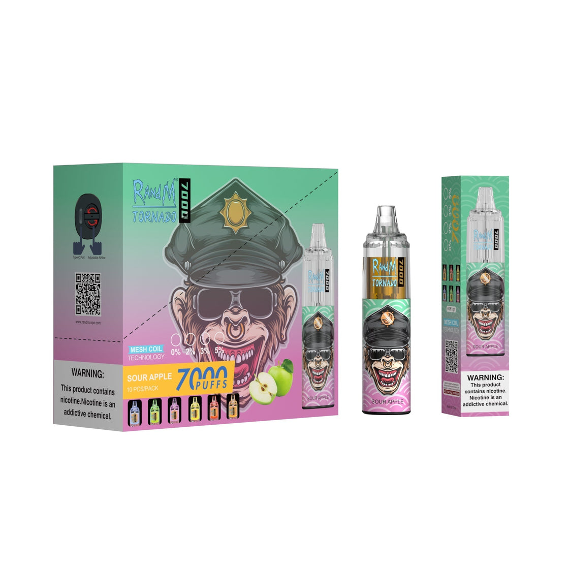 RAndM Tornado 7000 Box of 10 Disposable Vape