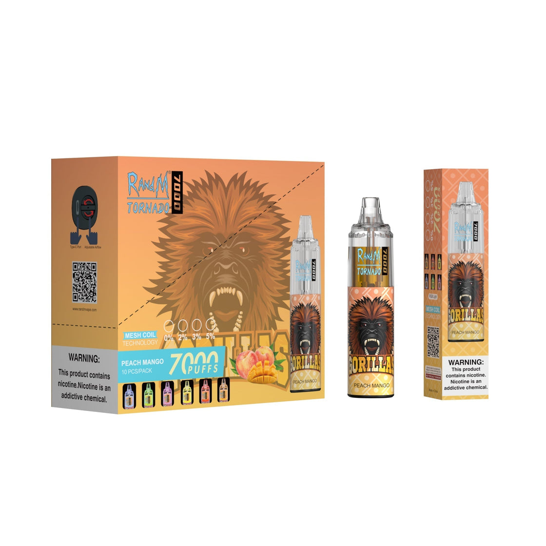 RAndM Tornado 7000 Box of 10 Disposable Vape