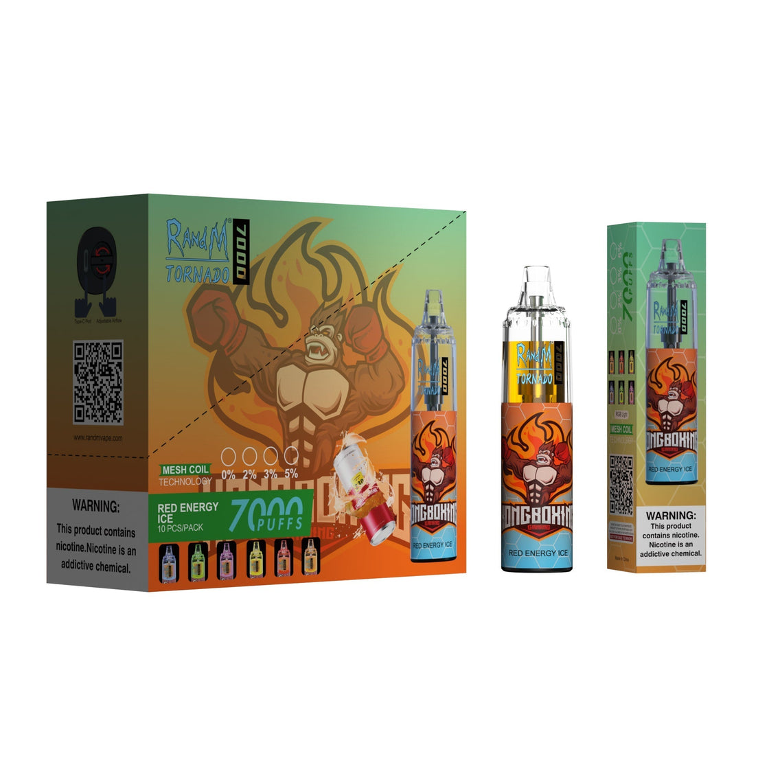 RAndM Tornado 7000 Box of 10 Disposable Vape