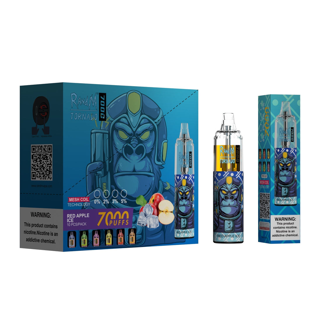 RAndM Tornado 7000 Box of 10 Disposable Vape