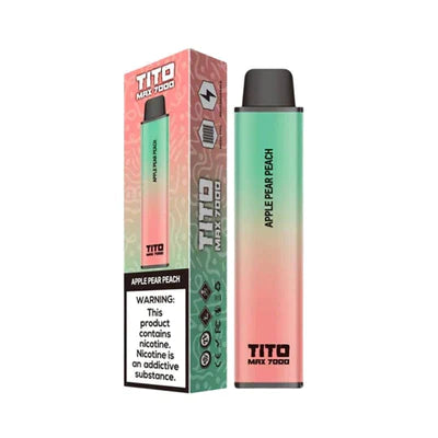Tito Max 7000 Box of 10 Disposable Vape Pod Device