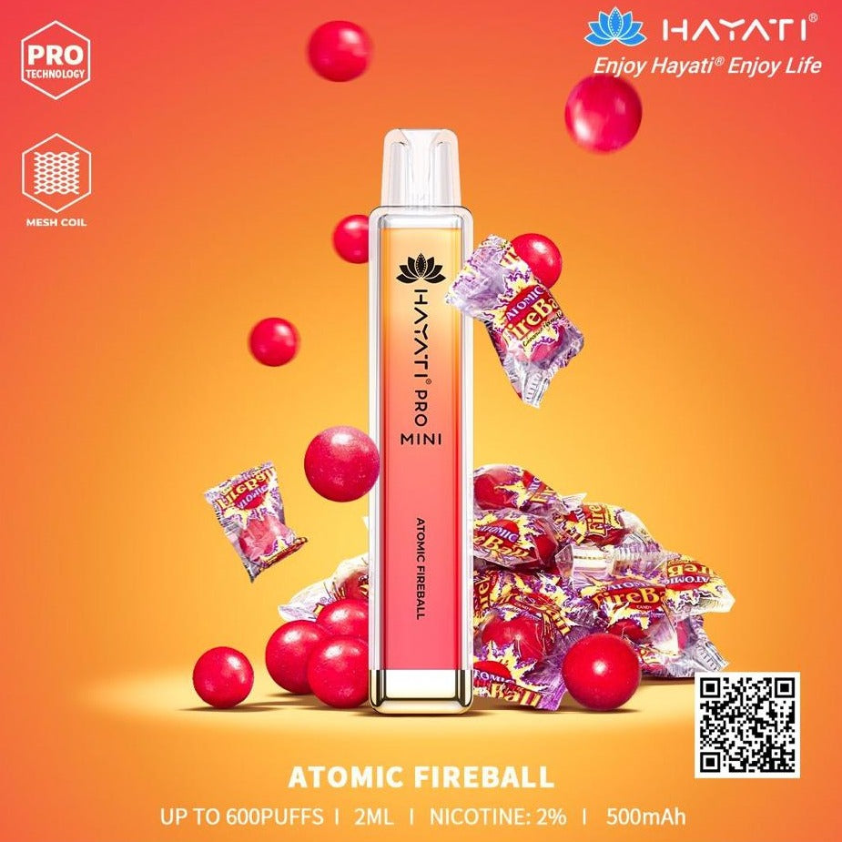 Hayati Pro Mini 600 Puffs (Box of 10)