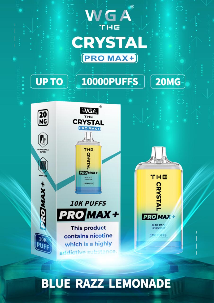 The Crystal Pro Max + 10000 Box of 10 Disposable Vape