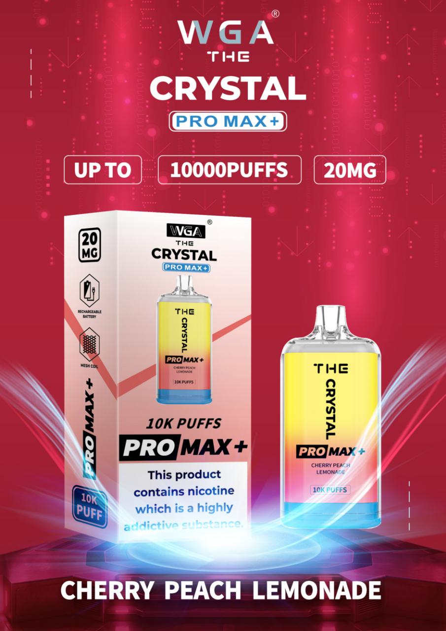 The Crystal Pro Max + 10000 Box of 10 Disposable Vape