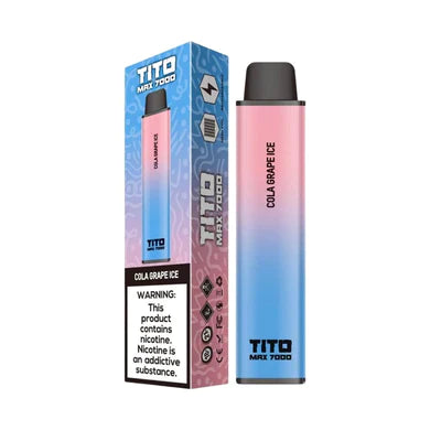 Tito Max 7000 Box of 10 Disposable Vape Pod Device