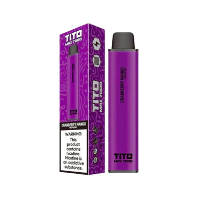 Tito Max 7000 Box of 10 Disposable Vape Pod Device