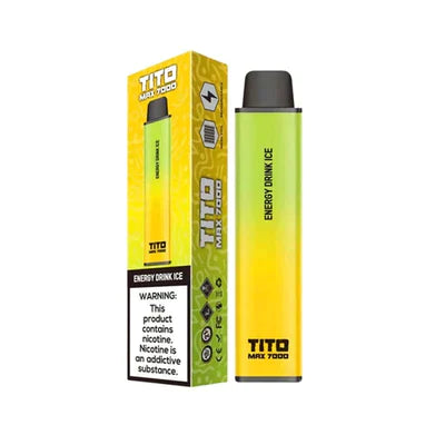 Tito Max 7000 Box of 10 Disposable Vape Pod Device