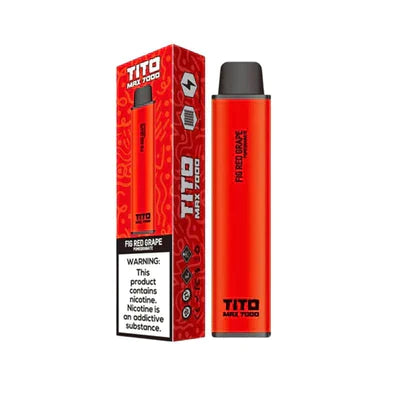 Tito Max 7000 Box of 10 Disposable Vape Pod Device