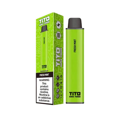 Tito Max 7000 Box of 10 Disposable Vape Pod Device