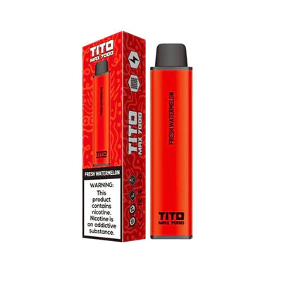 Tito Max 7000 Box of 10 Disposable Vape Pod Device