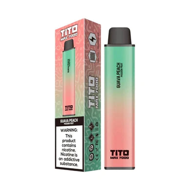 Tito Max 7000 Box of 10 Disposable Vape Pod Device