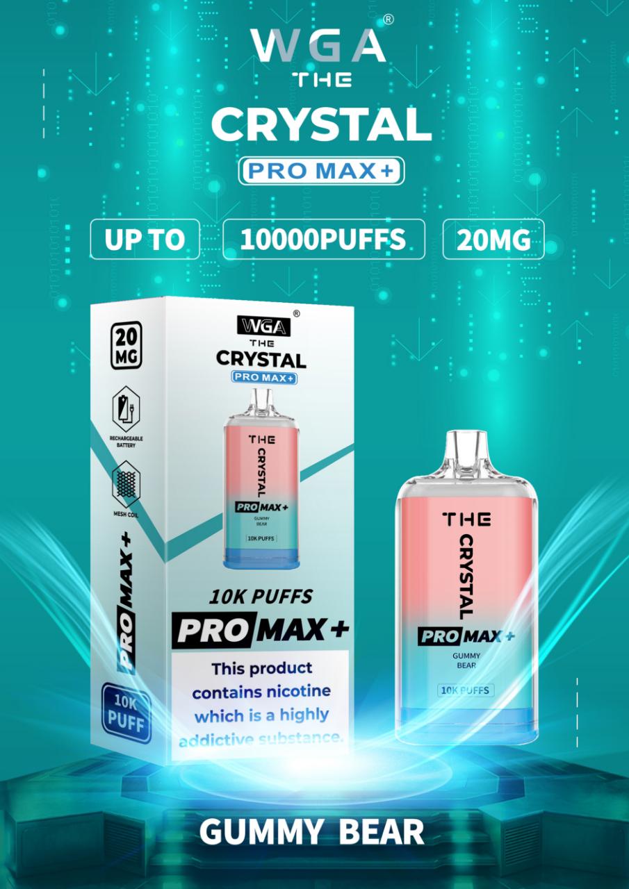 The Crystal Pro Max + 10000 Box of 10 Disposable Vape