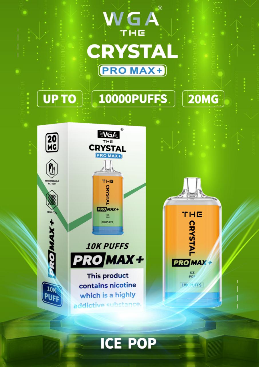 The Crystal Pro Max + 10000 Box of 10 Disposable Vape