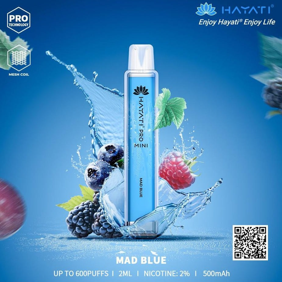 Hayati Pro Mini 600 Puffs (Box of 10)