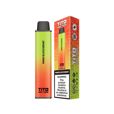 Tito Max 7000 Box of 10 Disposable Vape Pod Device