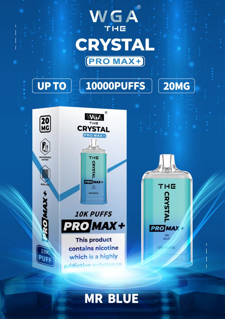 The Crystal Pro Max + 10000 Box of 10 Disposable Vape