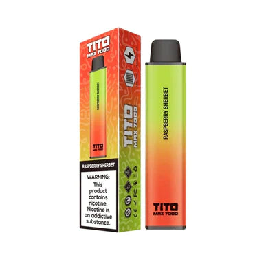 Tito Max 7000 Box of 10 Disposable Vape Pod Device