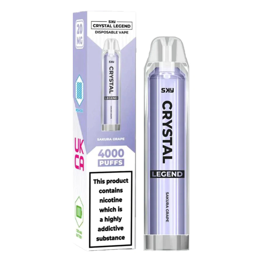 Crystal Legend 4000 Box of 10 Disposable Vape