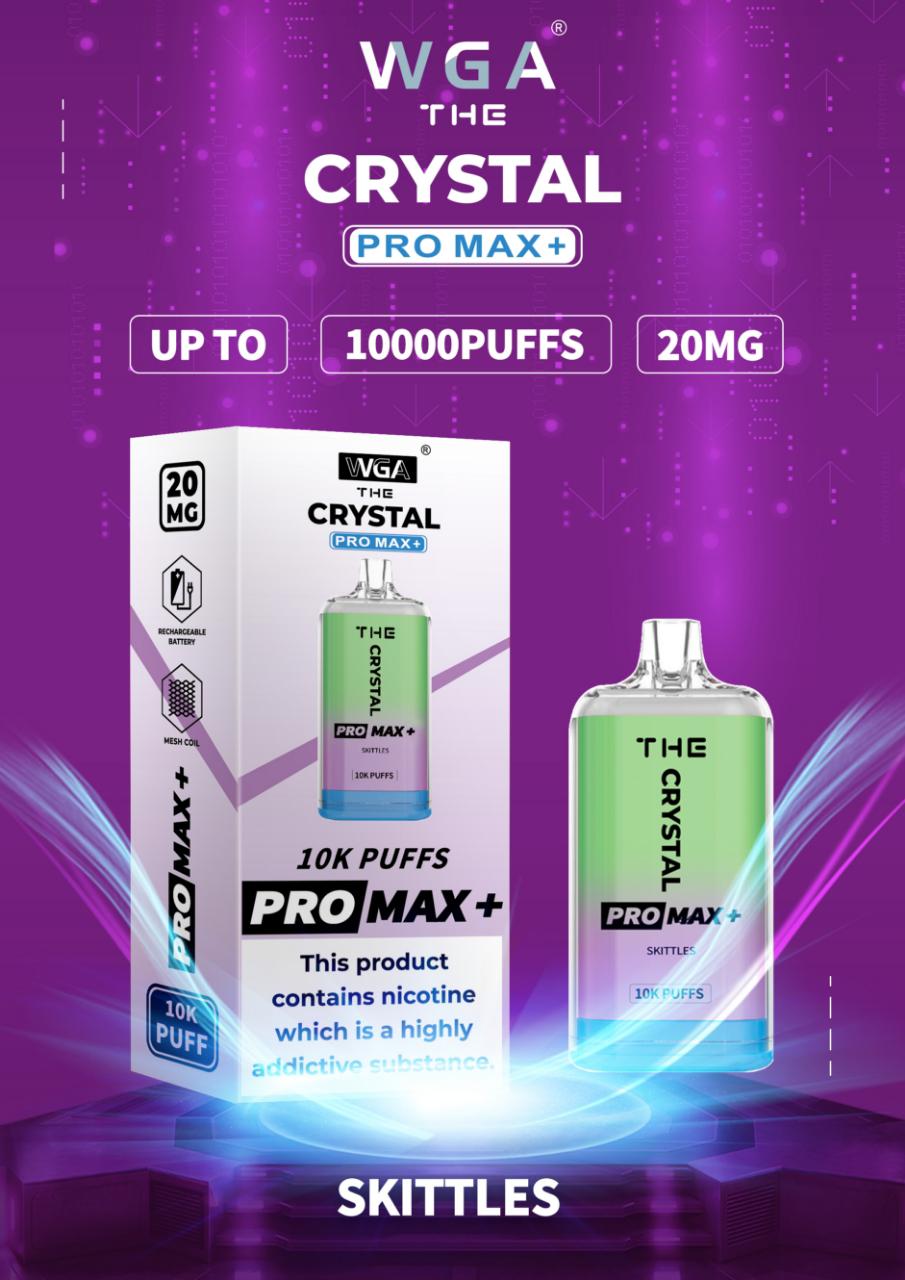 The Crystal Pro Max + 10000 Box of 10 Disposable Vape