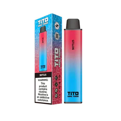 Tito Max 7000 Box of 10 Disposable Vape Pod Device