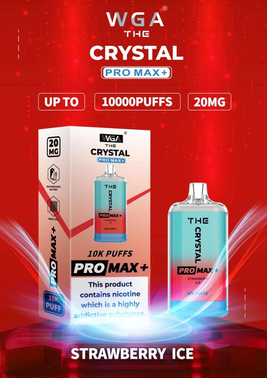 The Crystal Pro Max + 10000 Box of 10 Disposable Vape