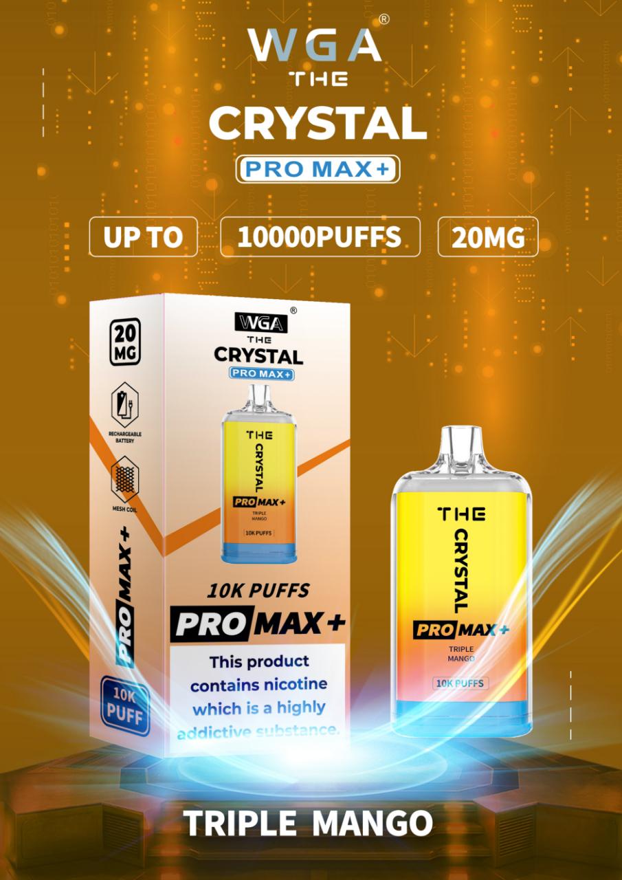 The Crystal Pro Max + 10000 Box of 10 Disposable Vape
