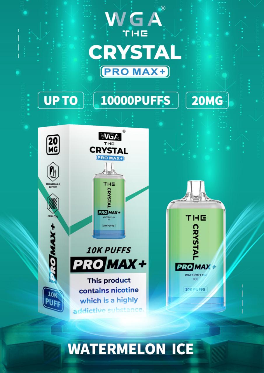 The Crystal Pro Max + 10000 Box of 10 Disposable Vape