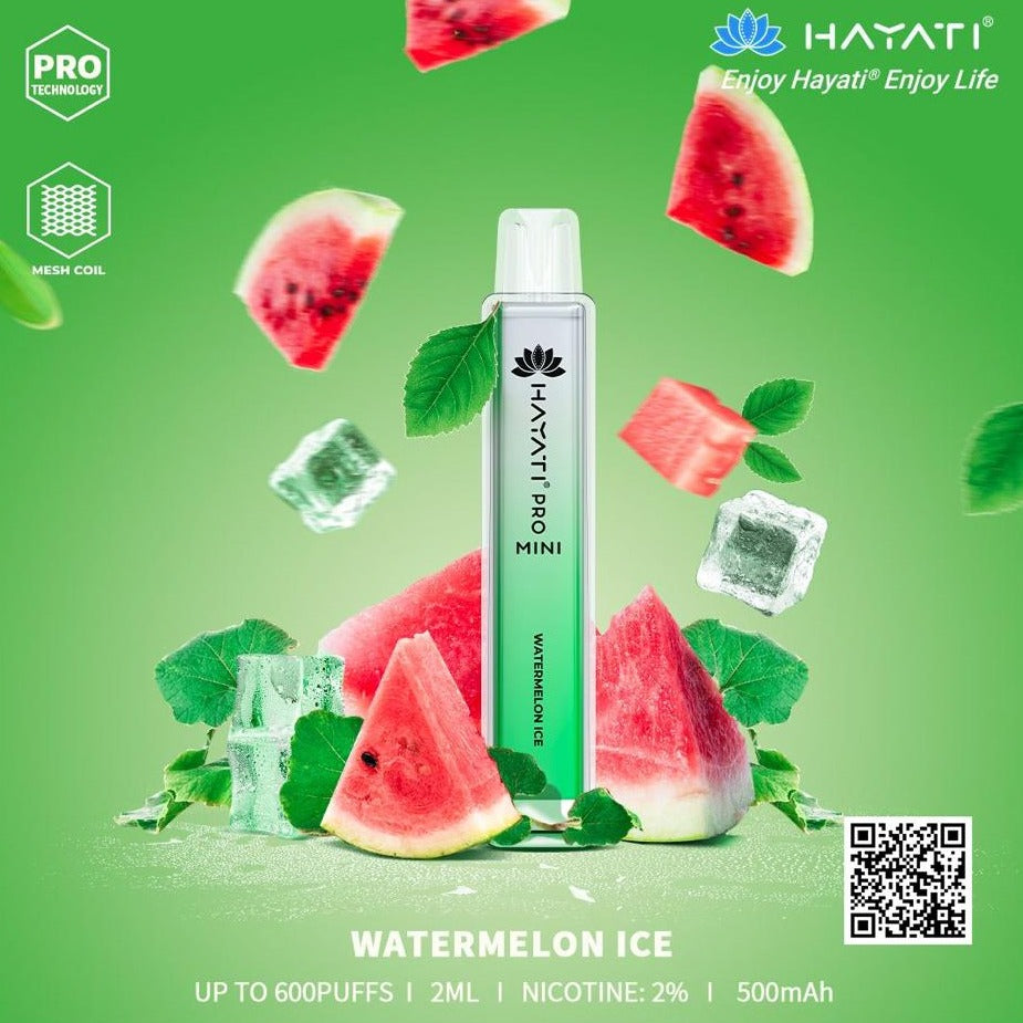 Hayati Pro Mini 600 Puffs (Box of 10)