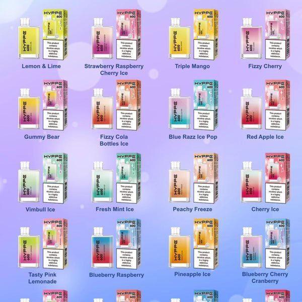 Hyppe 600 Crystal Box of 10 Disposable Vape Pod
